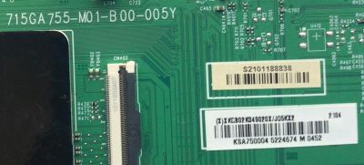 MAIN PARA SMART TV VIZIO 4K RESOLUCION (3840 X 2160) / NUMERO DE PARTE XLCB02K049 / 715GA755-M01-B00-005Y / KSA750004 / S2101188838 / DISPLAY T750QVN04.8 / MODELO P75Q9-H1 LTYAZP - Imagen 2